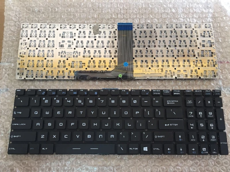 

NEW English keyboard For MSI Steelseries GL62 GL72 Gaming English keyboard No Backlit Paper