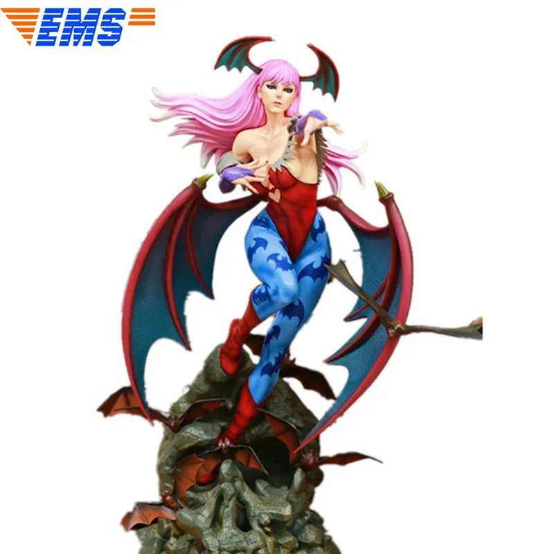 61 см Morrigan Aensland 1/4 статуя вампира суккуб полноразмерный портрет полистоун фигурка