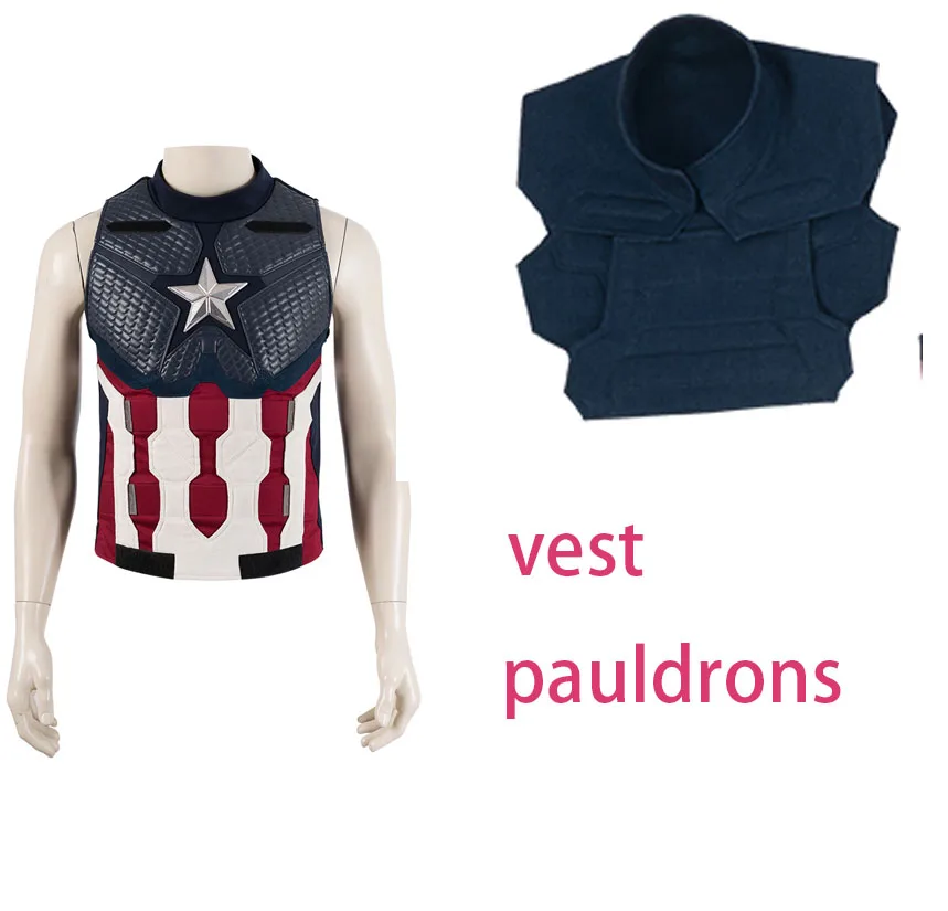VEST Мстители Endgame Капитан Америка косплей супергерой Мстители 4 жилет для косплея паулинов Рождество для празднования Хеллоуина - Цвет: VEST