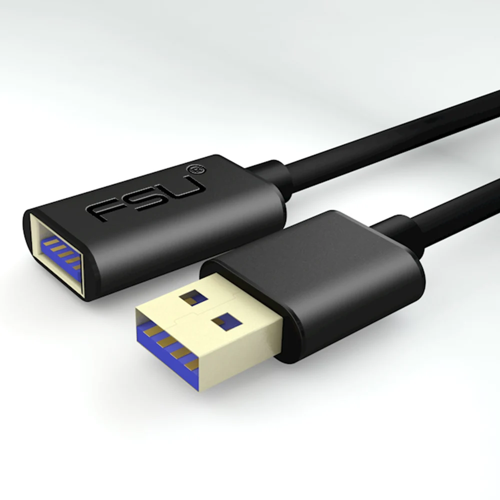 Plastic black USB 3,0 кабель-удлинитель USB кабель-удлинитель для передачи данных 0,5 м 1 м 1,5 м 2 м 3 м для ПК PS4 Smart tv удлинитель Cabl - Цвет: Plastic black