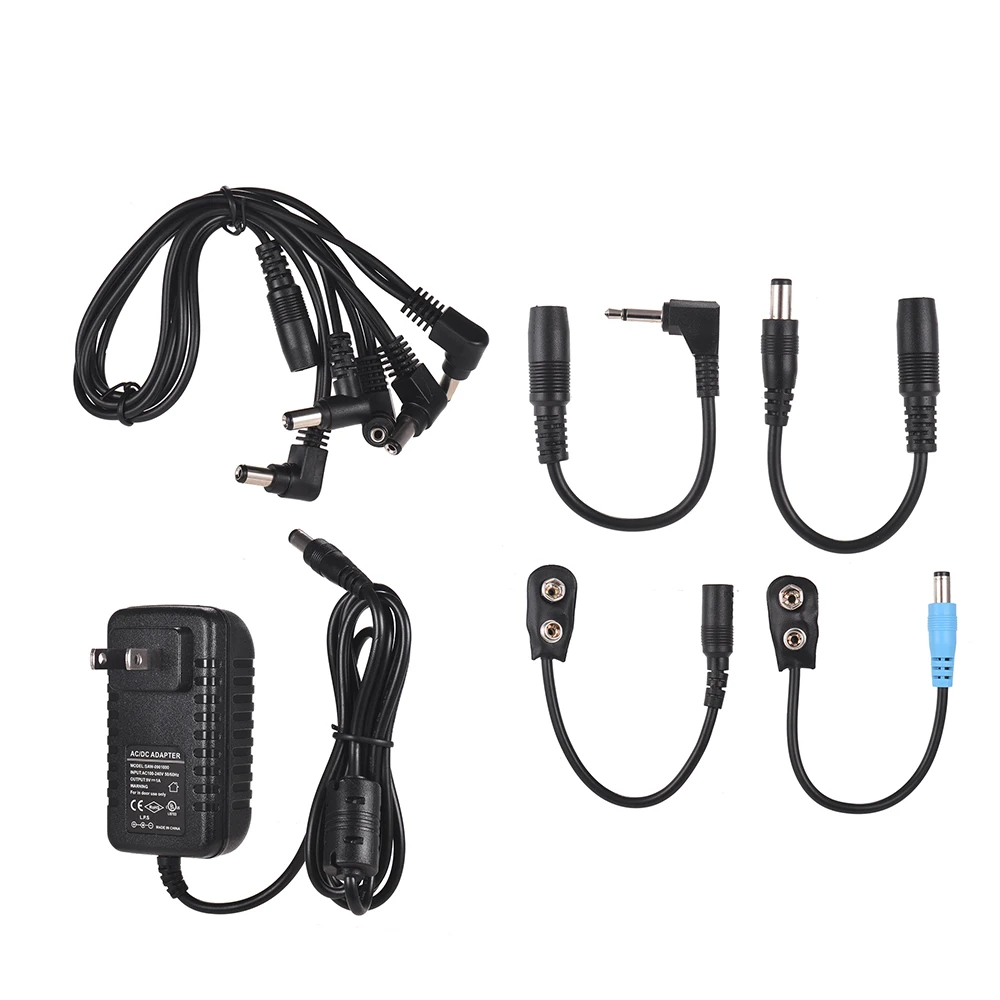 Для гитары для создания спецэффектов Питание адаптер DC 9 V 1A с распределительный