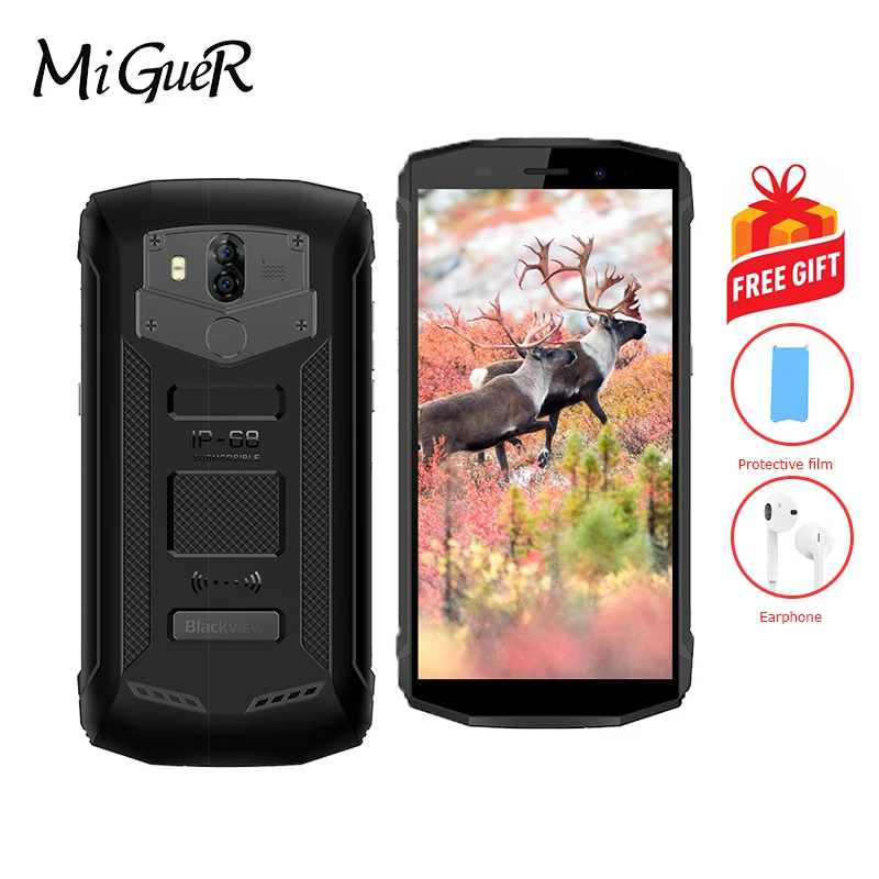 Blackview BV5800 Pro 5 &quotIP68 водонепроницаемый мобильный телефон 5580 мАч Android 8 1 MTK6739