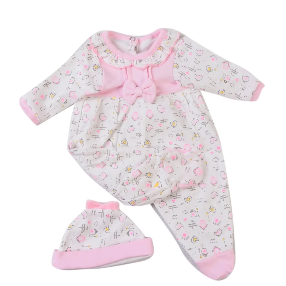 17 дюймов куклы Одежда для девочек костюм Reborn Baby Комбинезоны кукол выглядит как