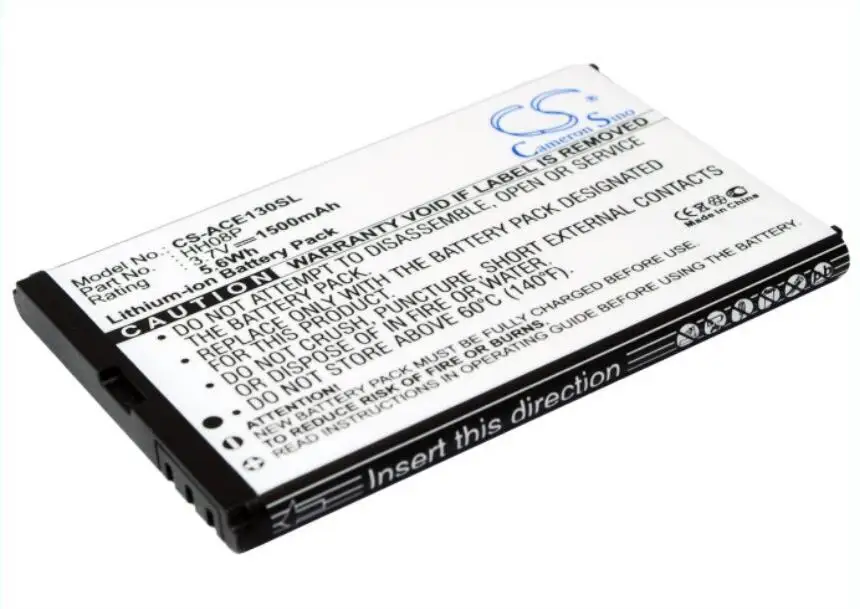 Аккумулятор Cameron Sino 1500 мАч для ACER beTouch E130 B E140 BT.0010S. 002 HH08P | Мобильные телефоны и