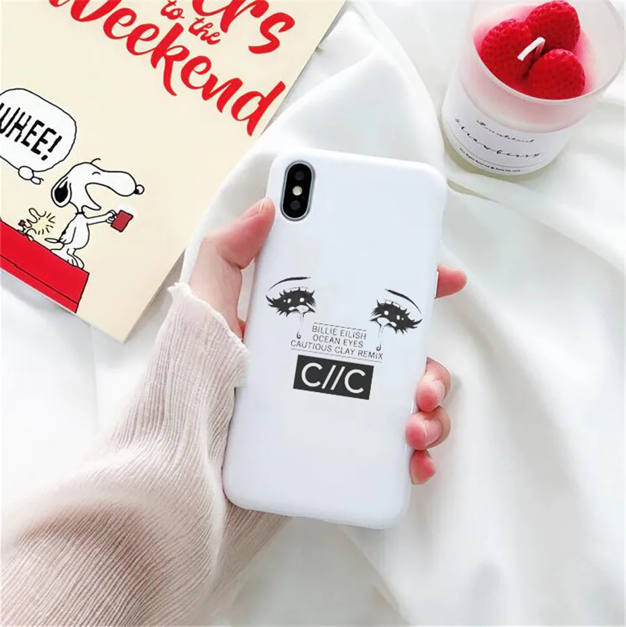Billie eilish логотип Чехол для телефона для iphone X XR XS Max 8 7 6s Plus billie eilish Мягкий силиконовый чехол для iphone X XS чехол для телефона s