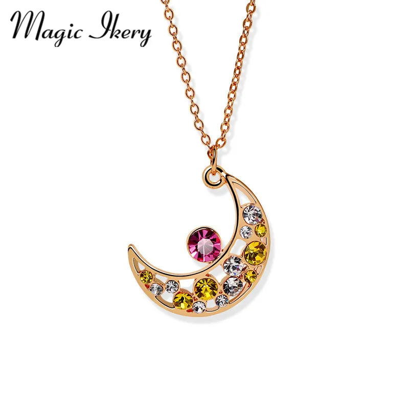 Miss Lady романтическое ожерелье с подвеской в виде Луны из циркония модные