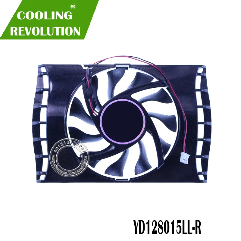 Вентилятор VGA 75 мм для ASUS EAH4830 4650 4670 EN9600GT 9500GT 2 контакта фотоэлементы 12 В