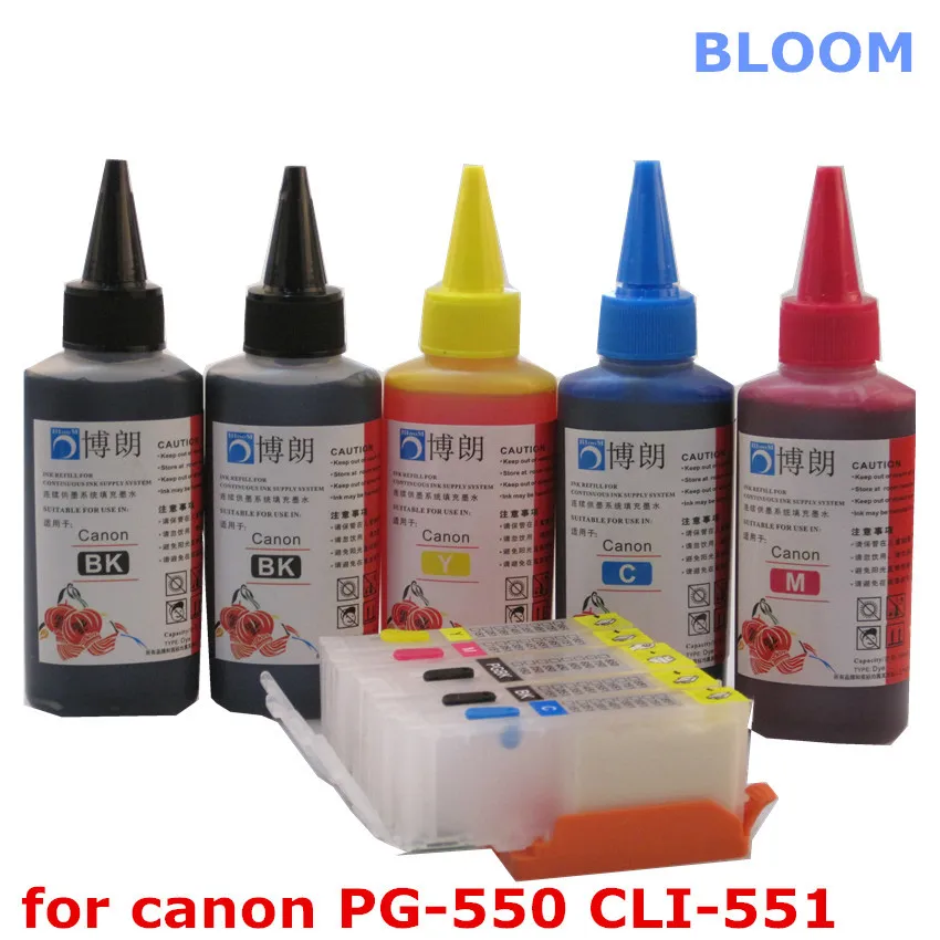 Многоразовый картридж для принтера CANON PIXMA MG5450 MG5550 MG6450 Ip7250 MX925 MX725 IX6850 5 цветов