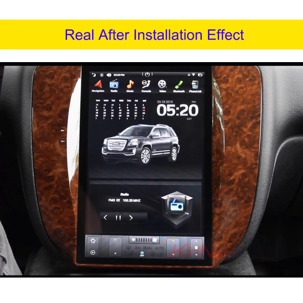 KiriNavi 12," Android 8,1 автомобильный радиоприемник dvd-плеер gps навигация для Chevrolet Silverado Suburban Avalanche GMC Sierra Yukon