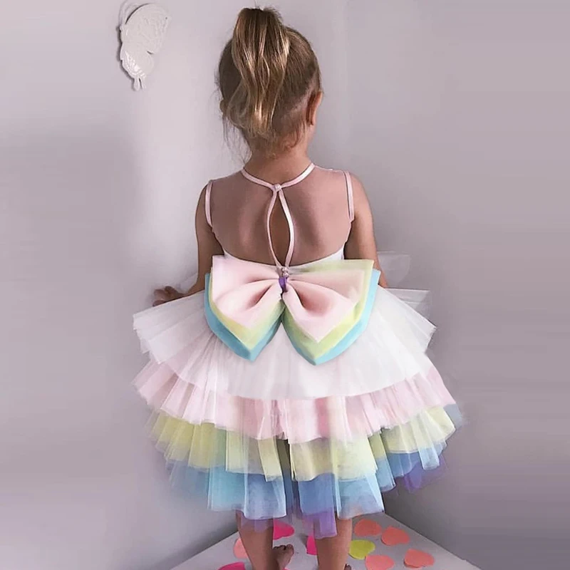 Unicorn Party Dress Girl Baby Summer Clothes Carnival Children's Princess Costume Kids Dresses 4 6 8 9 10 Years Vestidos | Детская