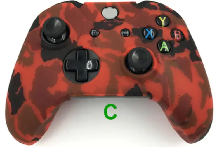 C Силиконовый резиновый защитный чехол для Xbox One игровой контроллер - Цвет: C