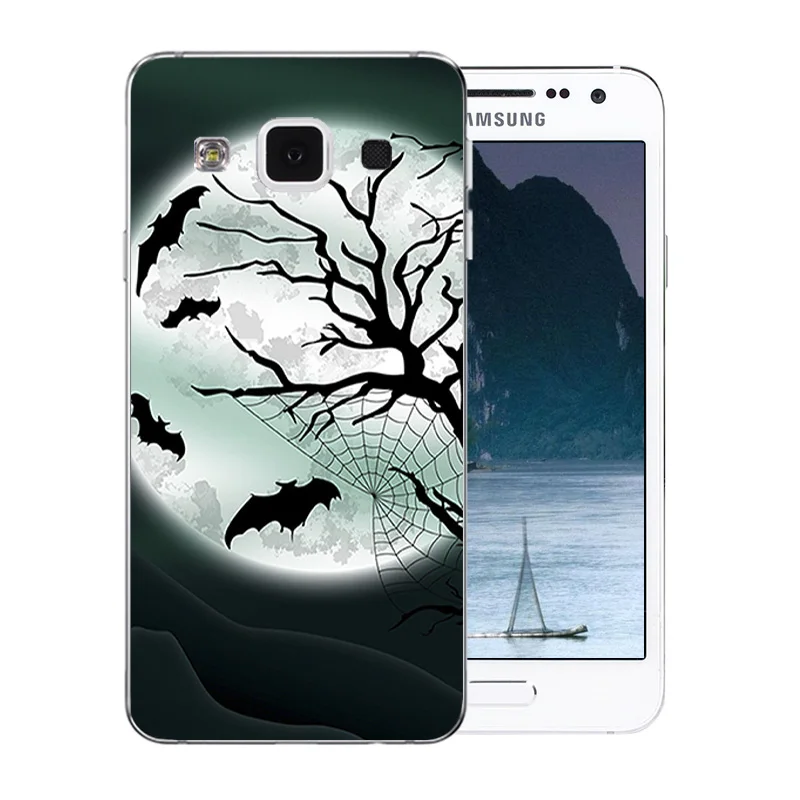 Чехол для телефона Samsung A3 2015 Capa мягкий силиконовый рисунок космическая Луна Galaxy