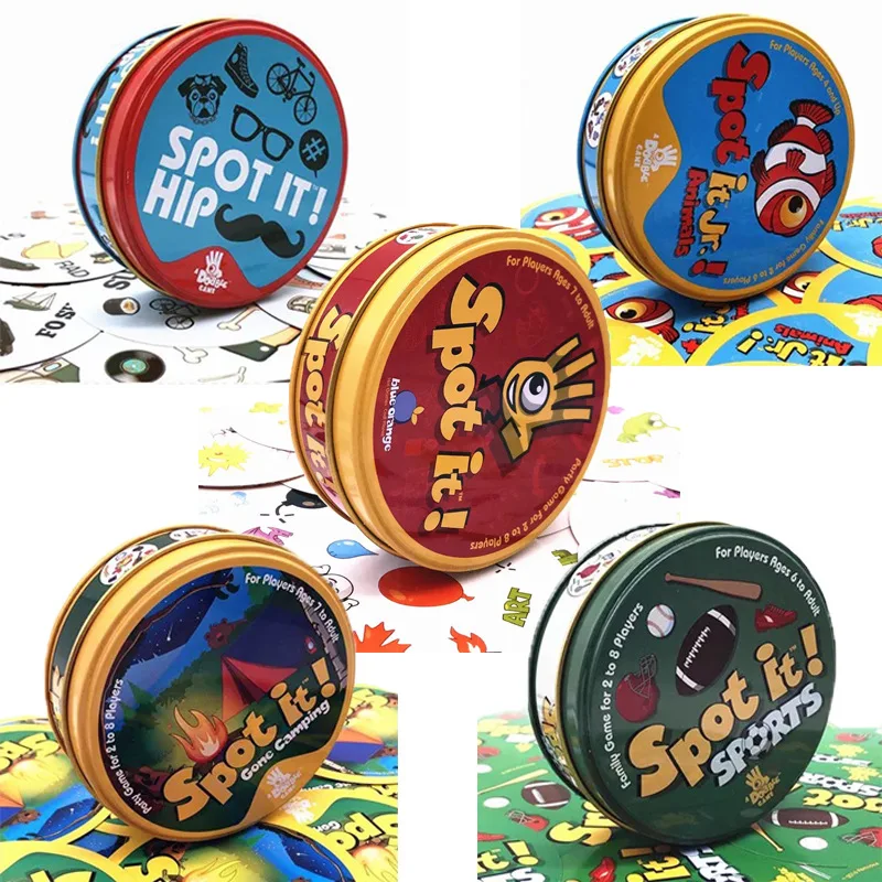 Настольные игры для семьи взрослых и детей карточная игра Spot It вечеринка