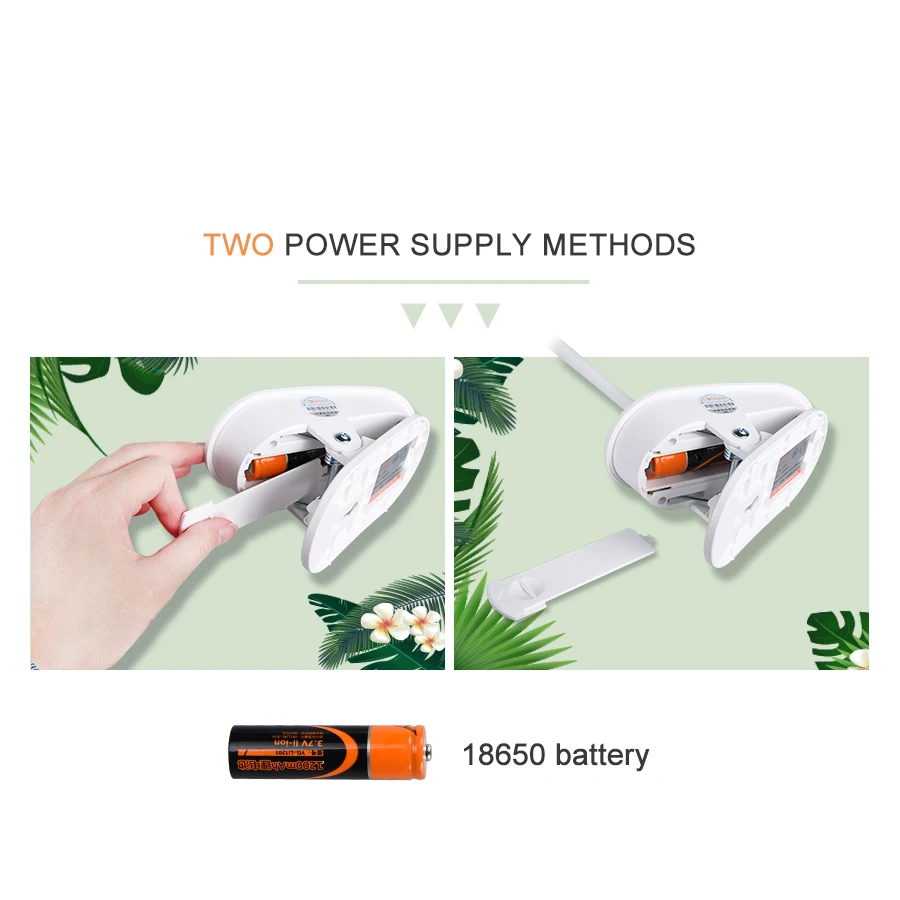Светодиодная настольная лампа с аккумулятором 18650 USB современная офисная