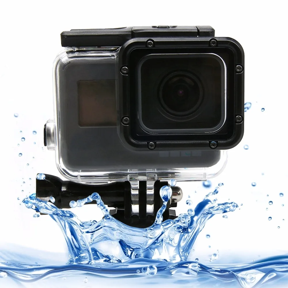 

For GoPro HERO 5 Touch Screen 45m Waterproof Housing Protective Case with Buckle Basic Mount & Screw, No Need to Remove Lens