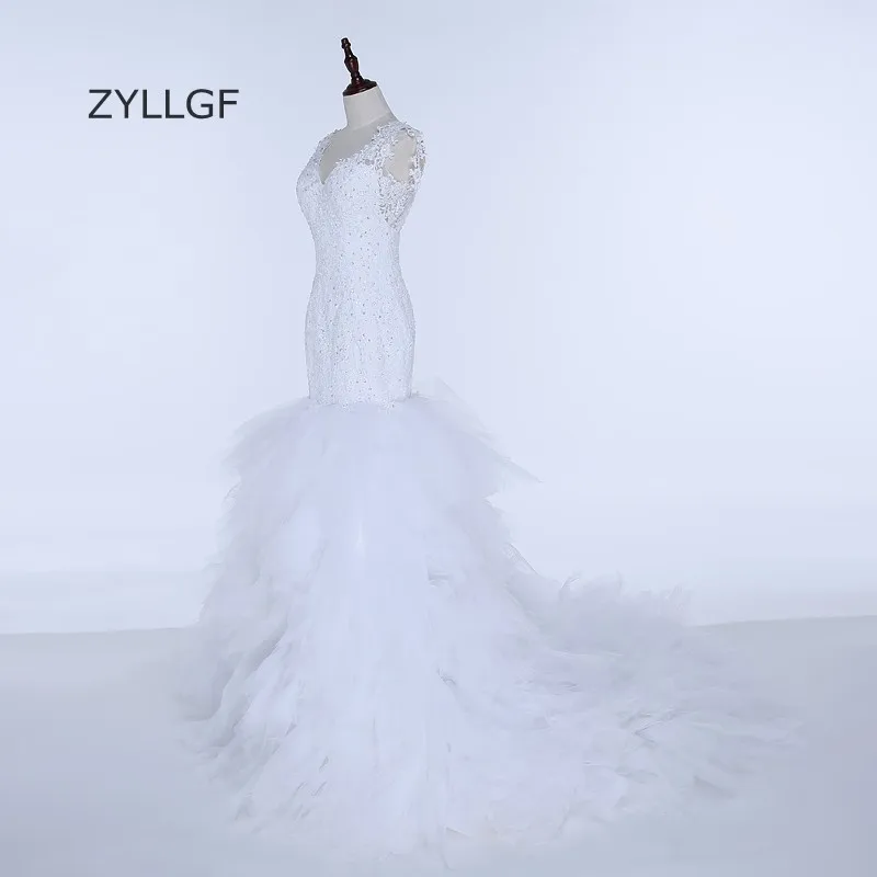 ZYLLGF Vestidos De Boda платье для мамы в греческом стиле кружевное фатиновое Русалочки с