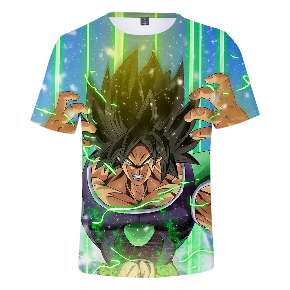Горячая аниме Dragon Ball 3D футболка для мужчин с коротким рукавом лето Прохладный