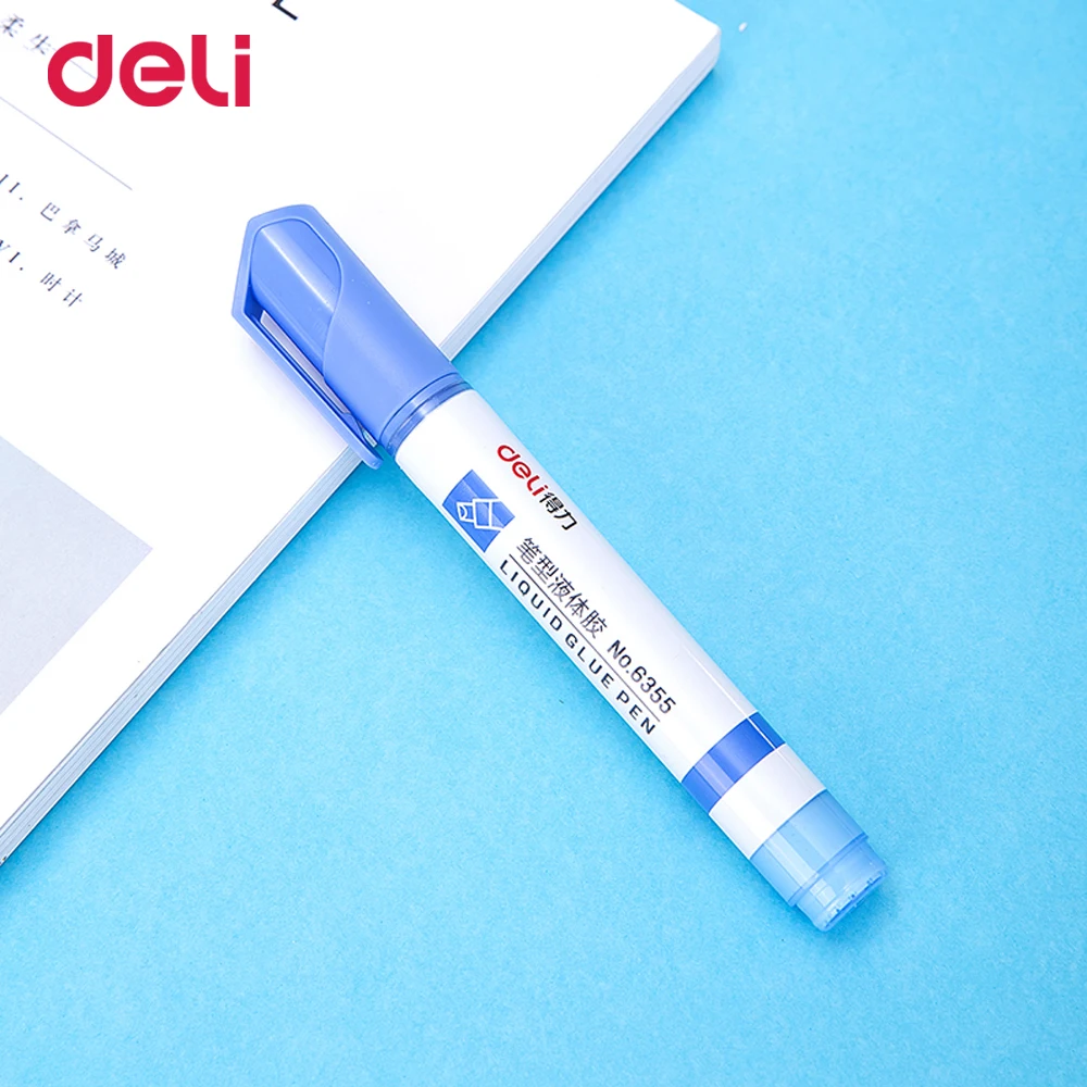

Deli 10ML Portable pen-shaped glue transparent manual pen-shaped student art handmade creative DIY model wholesale