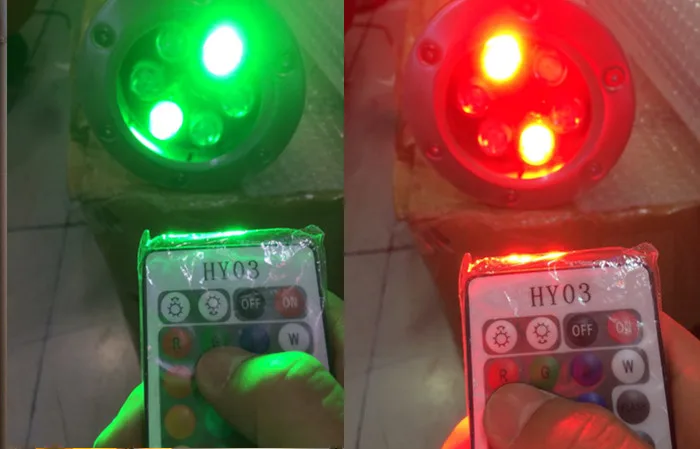1 шт./лот RGB зеленый синий желтый белый 6 Вт 9 Вт 12 Вт 18 Вт 24 Вт 36 Вт Светодиодный светильник для пруда Точечный светильник светодиодный подводный светильник светодиодный