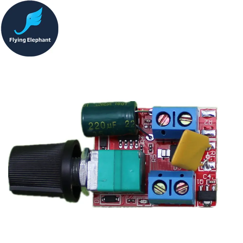 Ультра DC мотор ШИМ-Регулятор 3 V-35 V переключатель скорости маленький светодиодный диммер 5A