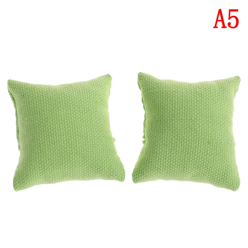 A5 2 шт., модные подушки для дивана, дивана, кровати для 1/12, кукольный домик, миниатюрная мебель, игрушки без дивана, стула - Цвет: A5