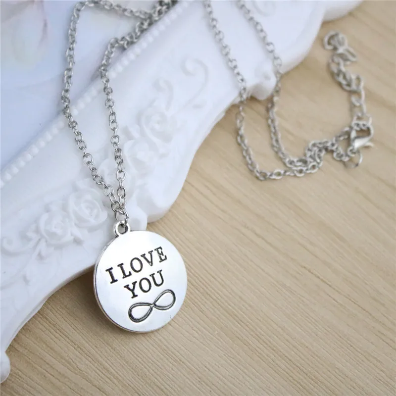 Новинка 2017 года Романтический я тебя люблю любителей буквы кулон Цепочки и