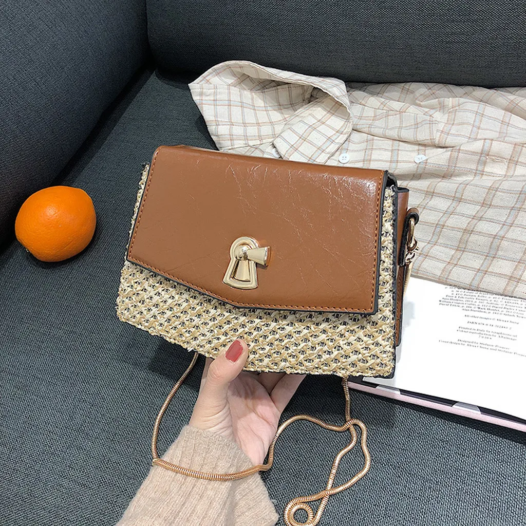 Летняя женская плетеная Соломенная пляжная сумка сумки мессенджеры ведра на