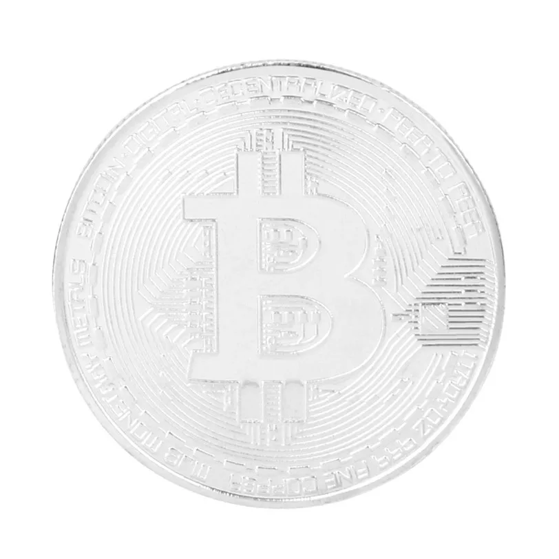 Посеребренная монета Биткоин коллекционный подарок бит Монета Casascius реальные