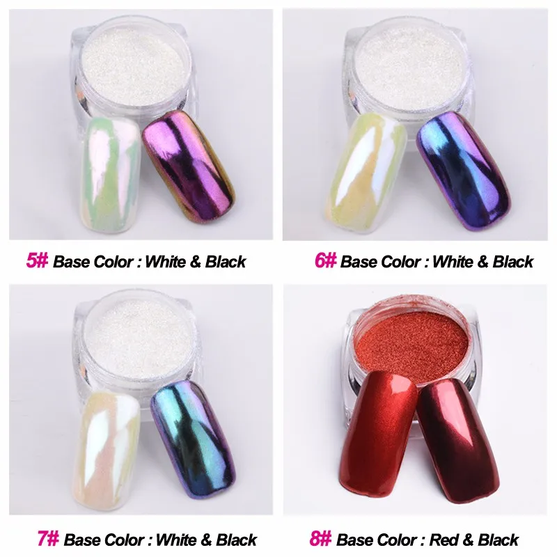 2 гр/коркор. Волшебные зеркальные эффекты Порошковые блестки лак Хамелеон