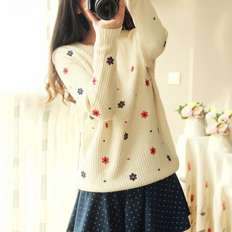 2016 осенне-зимние повседневные пуловеры топы с длинными рукавами вязаный свитер