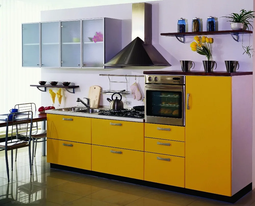 Яркий желтый цвет современный дизайн кухонный набор K021|modern kitchens designs|set coloresset kitchen