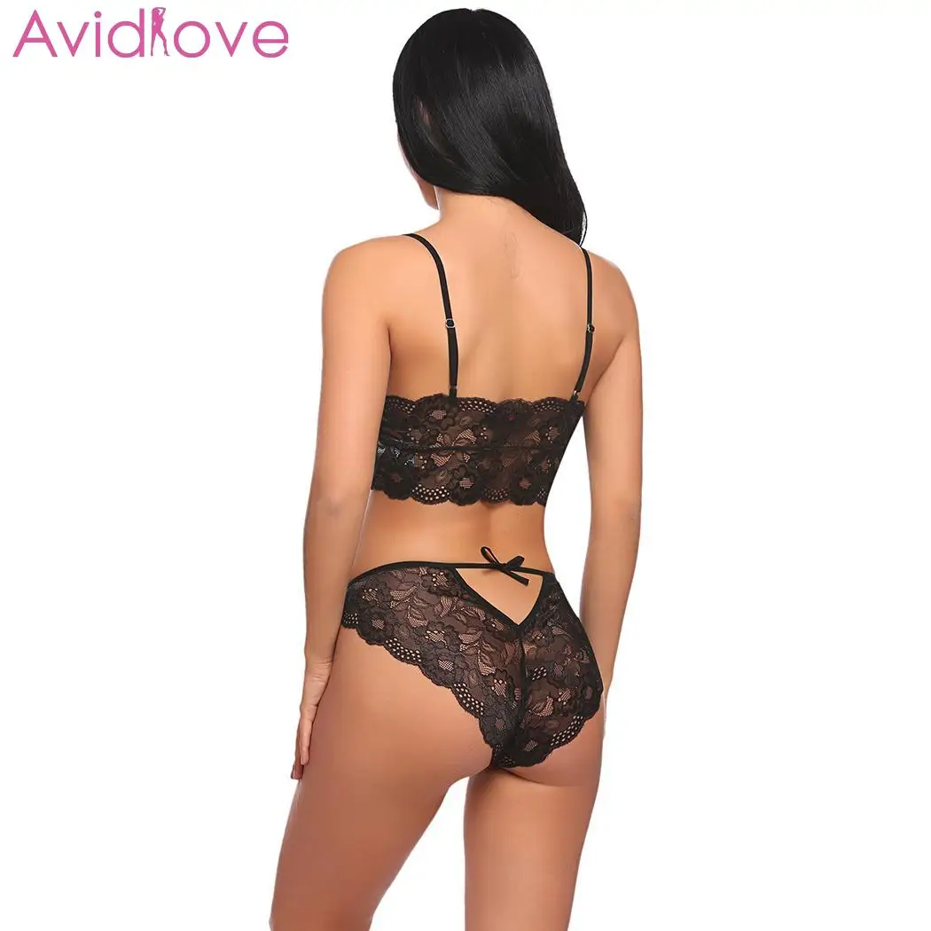Avidlove женские сексуальные костюмы сексуальный комплект нижнего белья кружевной