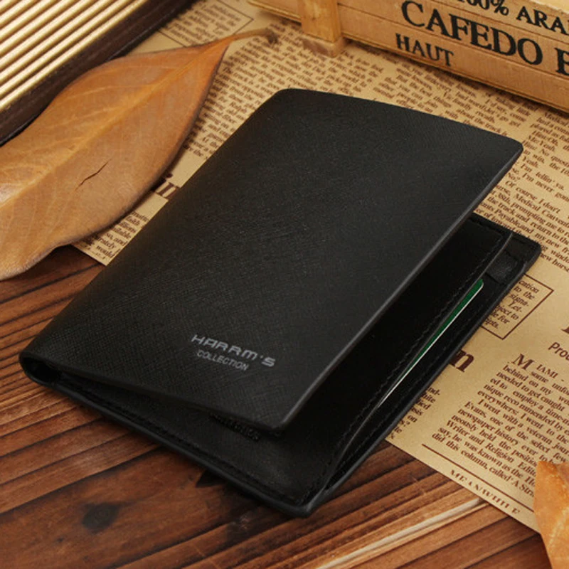 Harrms Горячая новинка 2017 года дизайнерский бренд бизнес черный кожаный для мужчин