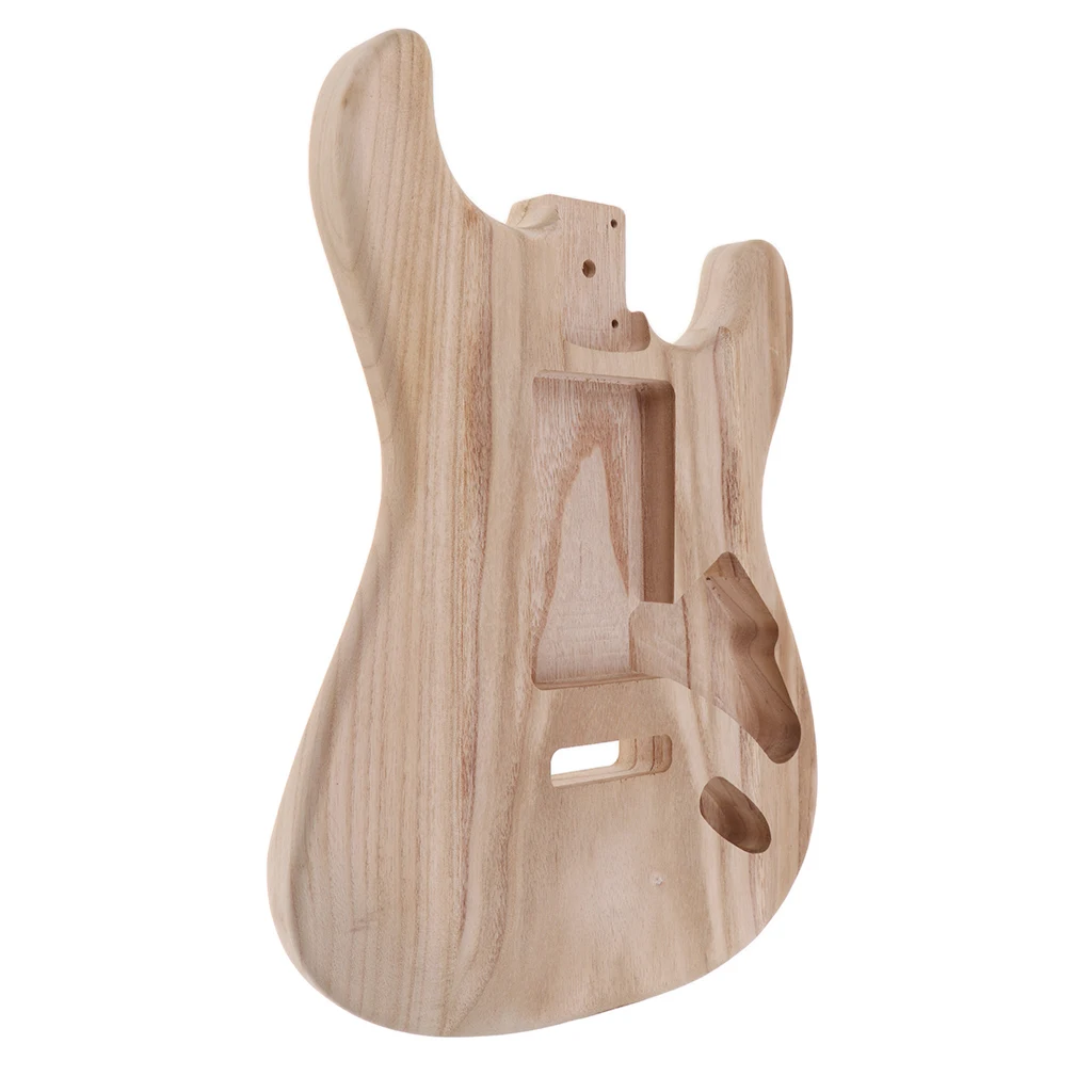 Handcrafted Sanding Electric Guitar Replacement Unfinished Body DIY Accessory Wood for Musical Stringed Instrument Guitar|Детали и