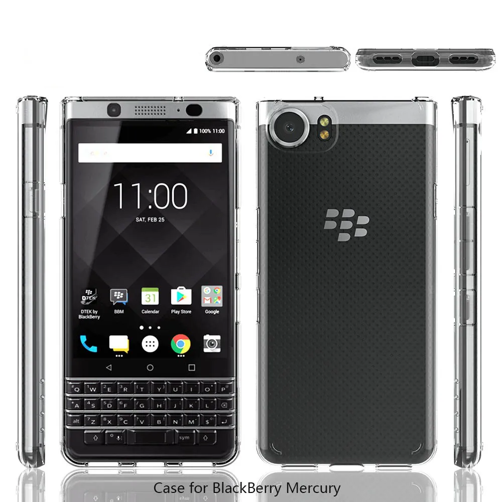 Роскошный противоударный Прозрачный чехол для телефона Blackberry KEYone чехлы из ТПУ