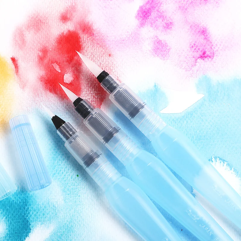 1 шт. кисть для воды Pentel Arts Aquash, профессиональная окрашивающая щетка для воды, акварельная, каллиграфия, подставка для кисточек