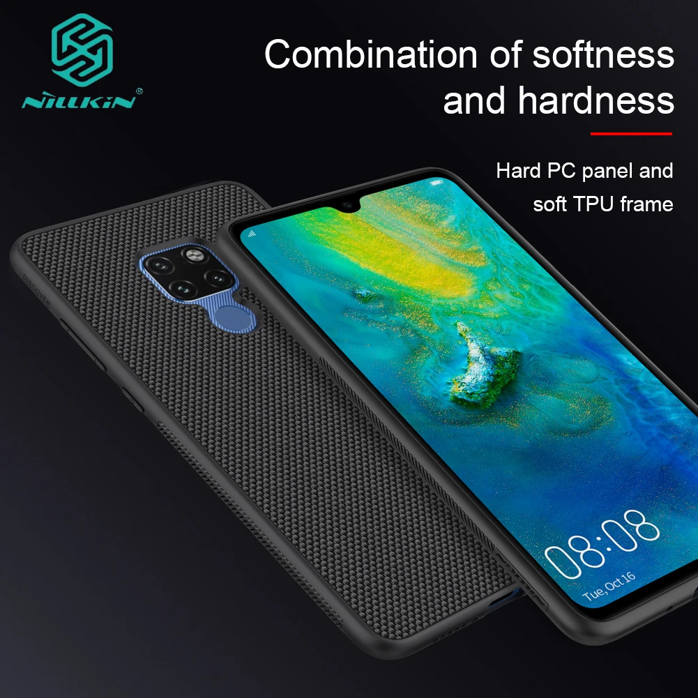 Для huawei mate 20 Pro чехол NILLKIN Текстурированный чехол из нейлонового волокна задняя крышка для huawei mate 20 прочный нескользящий тонкий и светильник