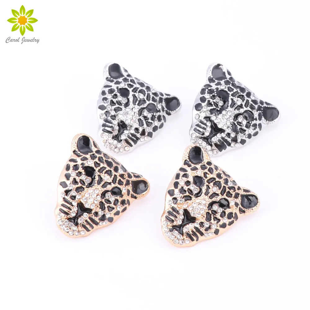 Женские серьги с леопардовой головкой нового дизайна Модные