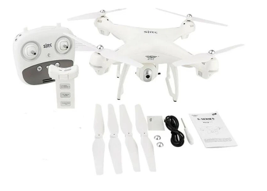 SJRC S70W двойной gps Follow Me WI FI FPV Радиоуправляемый Дрон вертолет 400 м расстояние 1080 P HD