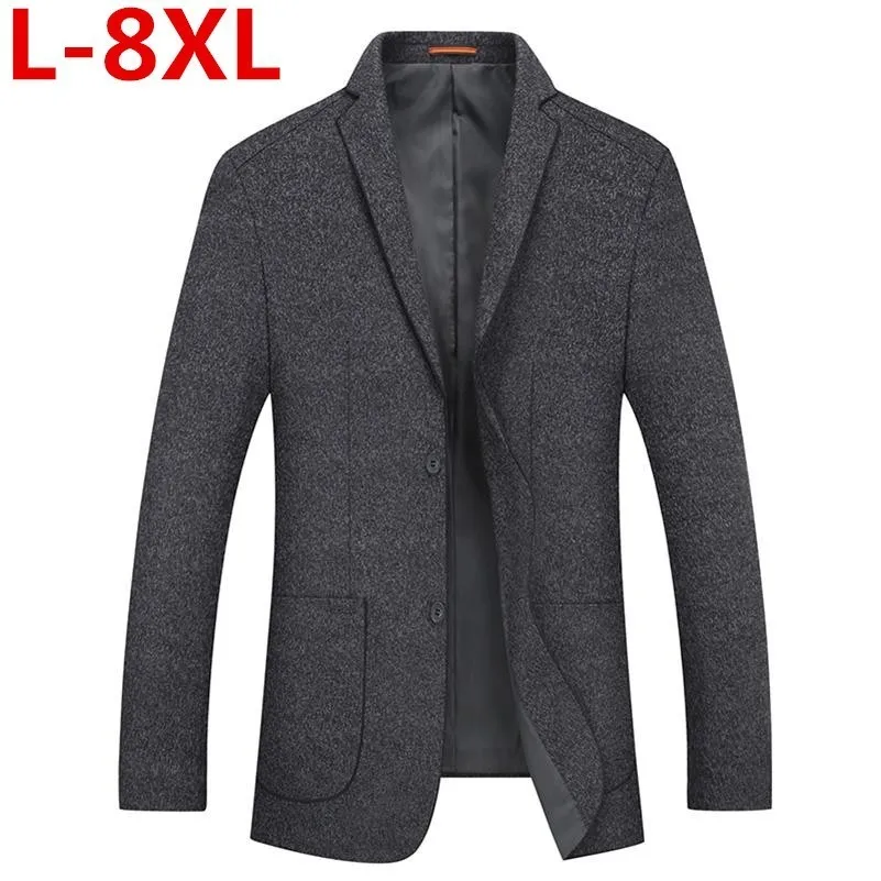 Мужской деловой пиджак с добавлением удобрений Повседневная Свободная куртка