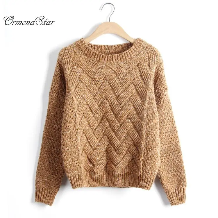 Puxar Femme 2018 Outono Inverno Mulheres Camisolas E Pul&ampocircveres Coreano Xadrez Grosso Knit Mohair Camisola Solta Jumper | Женская