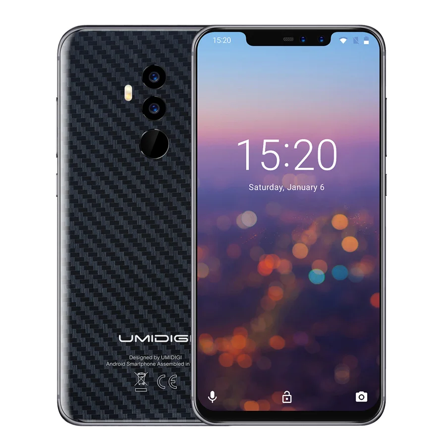 UMIDIGI Z2 смартфон с 6 2 дюймовым дисплеем процессором Helio P23 ОЗУ 4 Гб ПЗУ 64 ГБ 3850
