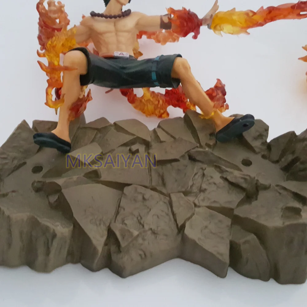 One Piece Эйс экшн-фигурки Zero Fire Fist Led Light аниме-фигурка игрушки для детей коллектор украшение кукла подарок