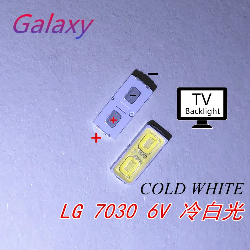 200 шт. светодиодный для LG Innotek светодиодная подсветка 1 Вт 7030 6 в приложение