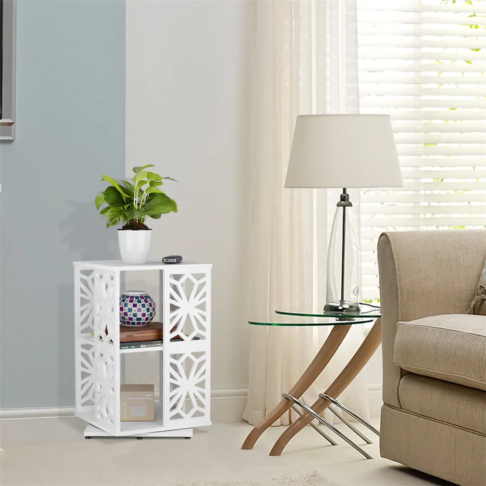 Finether 2 уровня модульный вращающийся на 360 градусов выдвижной деревянный