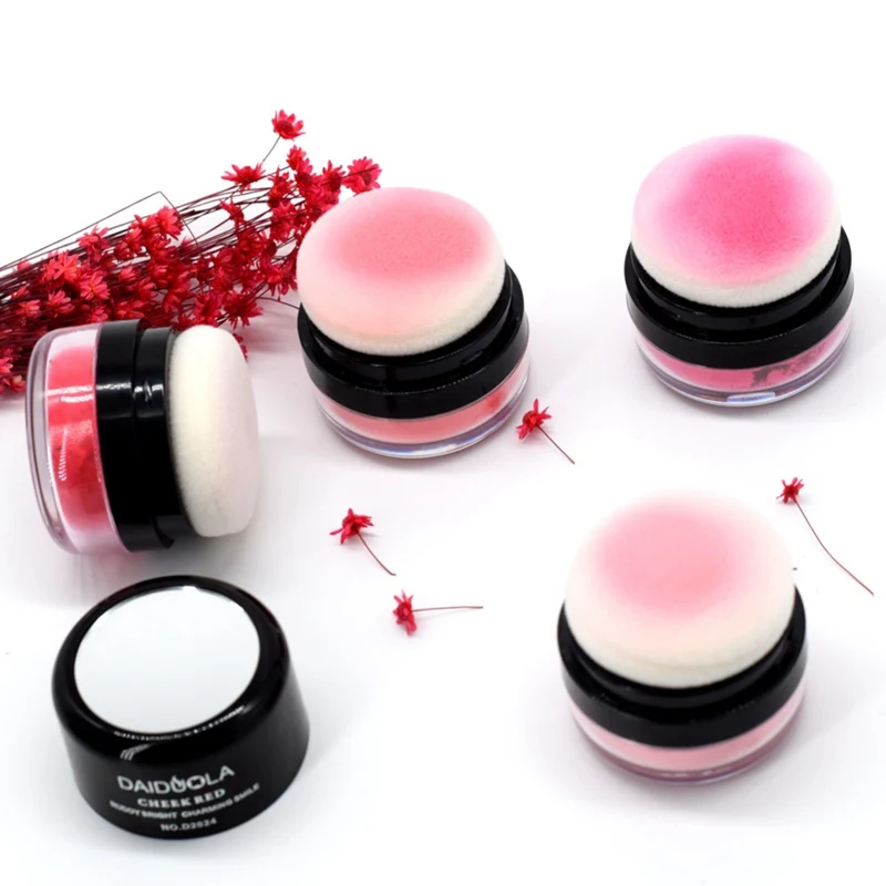 Грибная голова воздушная подушка Румяна Пудра легко окрашивается естественный