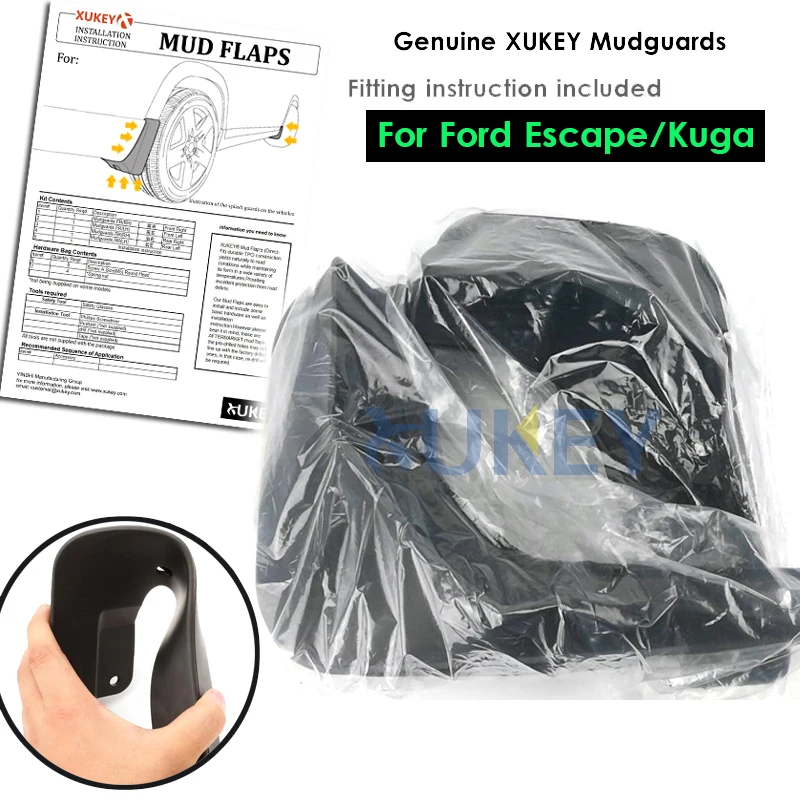 Брызговики передние и задние для Ford Escape Kuga 2013 2014 2015 2016 2017 2018 2019