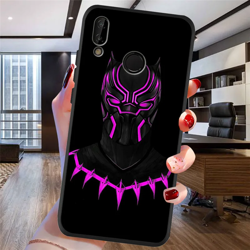 H1750 Черный пантера Marvel для huawei P8 P10 P20 P30 Коврики 10 20 Honor 8 8X 8C 9 V20 20i 10 Lite Plus Pro Чехол Coque Samsung чехол-футляр - Цвет: H1750