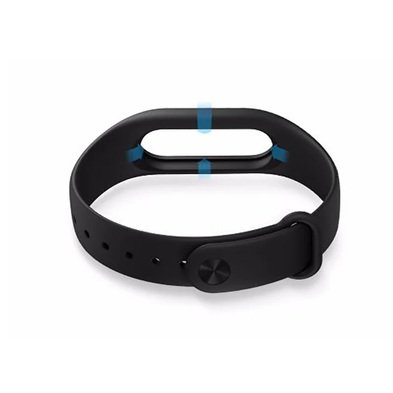 100% оригинальные часы xiaomi mi band 2 Цветной силиконовый ремешок аксессуары для