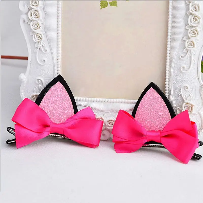 1 шт. заколки для волос на заколках девочек головные уборы кошачьи ушки милые